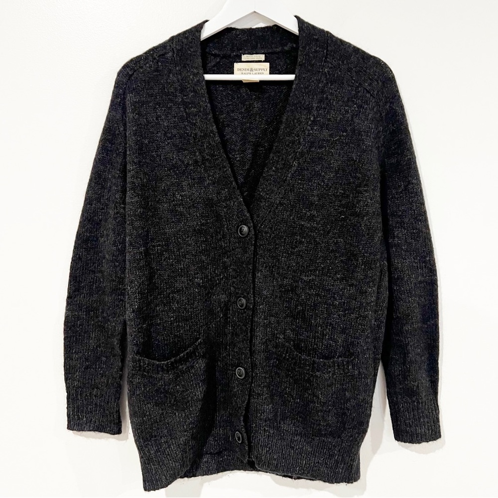 Denim & Supply by Ralph Lauren Italian Yarn Wool & Mohair Blend Cardigan Small